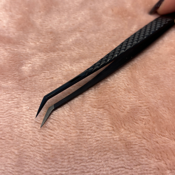 Eyelash Extension 45 degree long tip Tweezers