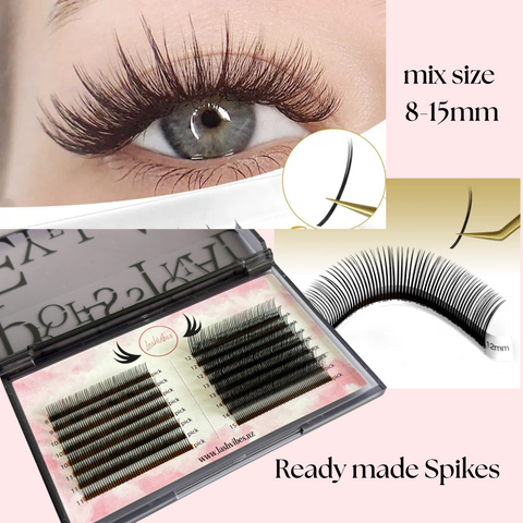 1000 Premade Spike for Wispy lashes  in mix size