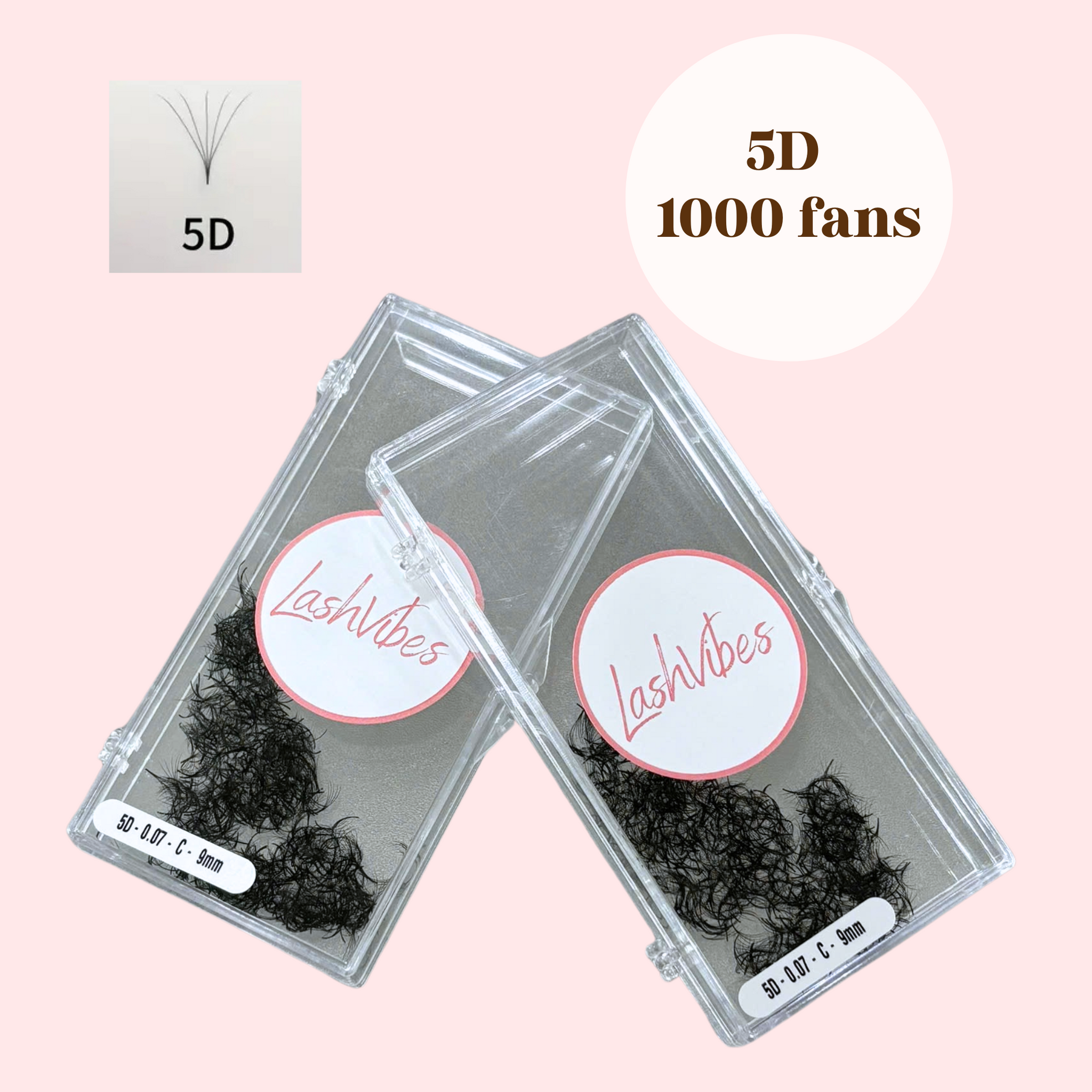 1000 Loose Premade 5D Volume fans