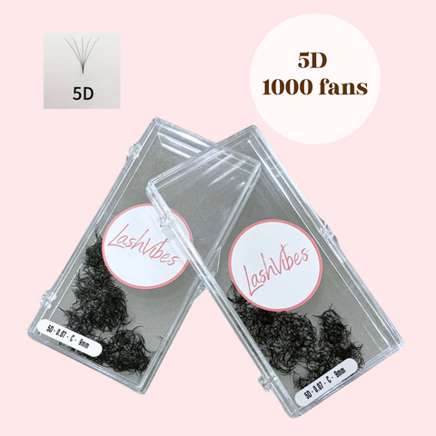 1000 Loose Premade 5D Volume fans