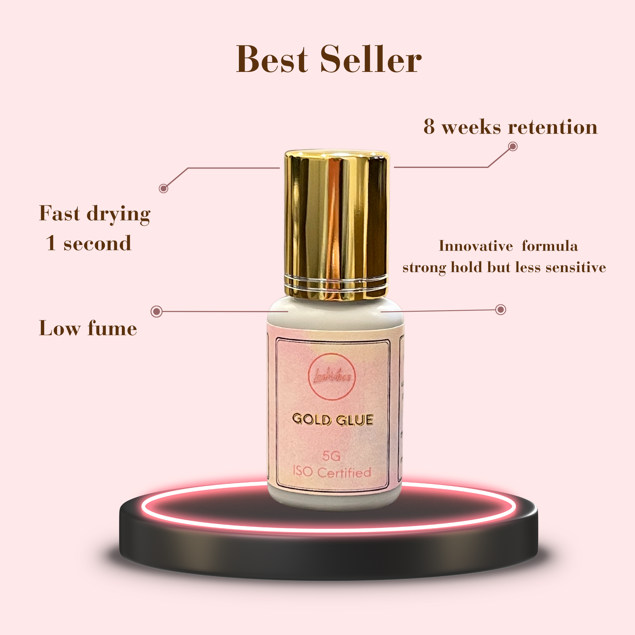 Gold Eyelash extension adhesive  5g